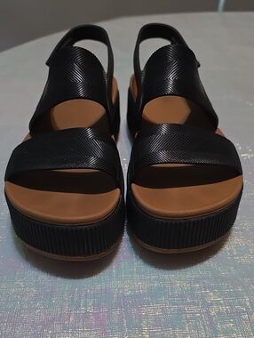 REEF Black Platform Sandals